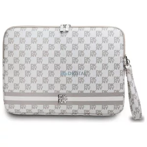 DKNY DKCS14PVSHLE laptoptok 14" Checkered Pattern Printed Stripes – bézs