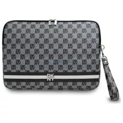   DKNY DKCS16PVSHLK laptoptok 16" Checkered Pattern Printed Stripes – fekete