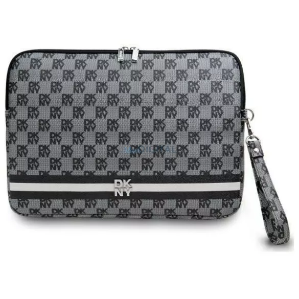 DKNY DKCS16PVSHLK laptoptok 16" Checkered Pattern Printed Stripes – fekete