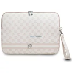   DKNY DKCS14PVSHLP laptoptok 14" Checkered Pattern Printed Stripes – rózsaszín