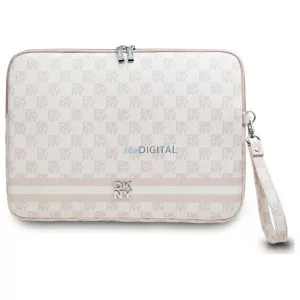 DKNY DKCS14PVSHLP laptoptok 14" Checkered Pattern Printed Stripes – rózsaszín