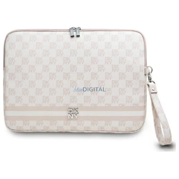 DKNY DKCS14PVSHLP laptoptok 14" Checkered Pattern Printed Stripes – rózsaszín