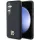 DKNY DKHMS24SPSHRPSK Leather Pattern Metal Logo MagSafe-kompatibilis tok Samsung Galaxy S24 - fekete