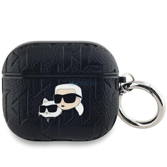 Karl Lagerfeld KLA3PGKCPK Monogram Karl & Choupette Head tok AirPods 3 - fekete