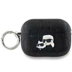   Karl Lagerfeld Khátlap2PGKCPK Monogram Karl & Choupette Head tok AirPods Pro 2 - fekete