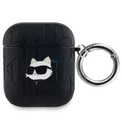   Karl Lagerfeld KLA2PGCHPK Monogram Choupette Head tok AirPods 1/2 - fekete