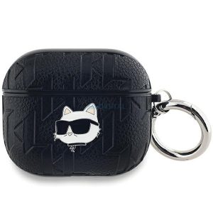 Karl Lagerfeld KLA3PGCHPK Monogram Choupette Head tok AirPods 3 - fekete