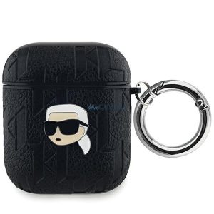 Karl Lagerfeld KLA2PGKIPK Monogram Karl Head tok AirPods 1/2 - fekete