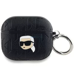   Karl Lagerfeld KLA3PGKIPK Monogram Karl Head tok AirPods 3 - fekete