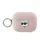 Karl Lagerfeld KLAP2PGCHPP Monogram Choupette Head tok AirPods Pro 2 - rózsaszín