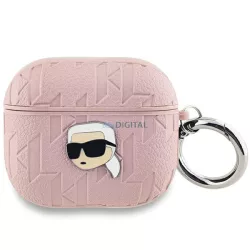   Karl Lagerfeld KLA3PGKIPP Monogram Karl Head tok AirPods 3 - rózsaszín