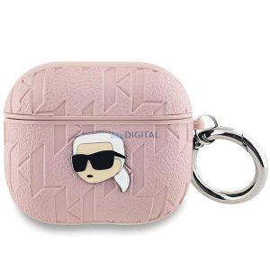 Karl Lagerfeld KLA3PGKIPP Monogram Karl Head tok AirPods 3 - rózsaszín