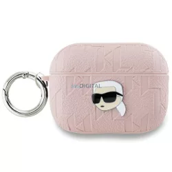   Karl Lagerfeld KLAP2PGKIPP Monogram Karl Head tok AirPods Pro 2 - rózsaszín