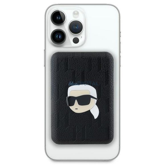 Karl Lagerfeld KLPB5FPGKSKIHK Karl Head Pin MagSafe powerbank 15W 5000mAh - fekete