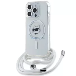   Karl Lagerfeld KLHMP15XHCCHNT IML Choupette Head&Cord MagSafe-kompatibilis tok iPhone 15 Pro Max - átlátszó