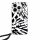 Karl Lagerfeld KLHCP15SHZBPKCCK IML Zebra Pattern & Cord tok iPhone 15 - fekete