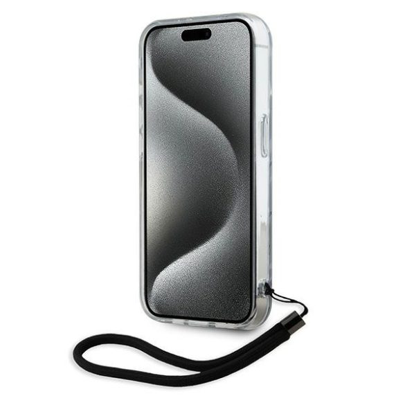 Karl Lagerfeld KLHCP15XHZBPKCCU Zebra With Cord tok iPhone 15 Pro Max - lila