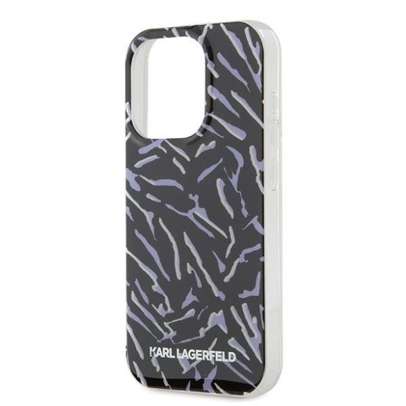 Karl Lagerfeld KLHCP15XHZBPKCCU Zebra With Cord tok iPhone 15 Pro Max - lila