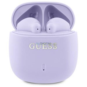 Guess GUTWSJ14ESGU Printed Classic Logo TWS Bluetooth vezeték nélküli fülhallgató - lila