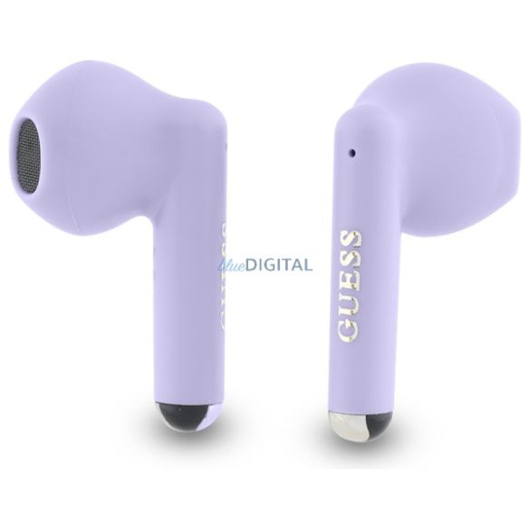 Guess GUTWSJ14ESGU Printed Classic Logo TWS Bluetooth vezeték nélküli fülhallgató - lila