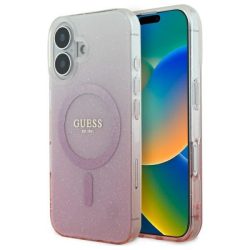   Guess GUHMP16SHGRCELP IML Glitter Gradient MagSafe keménytok iPhone 16 - rózsaszín
