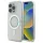Guess GUHMP16LPFTDTEH iPhone 16 Pro 6,3 hüvelykes fehér keménytok, IML, strasszokkal, MagSafe