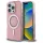 Guess GUHMP16LPFTDTEP IML Rhinestones MagSafe keménytok iPhone 16 Pro - rózsaszín