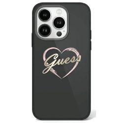   Guess GUHCP16LHCHGSPK IML Heart keménytok iPhone 16 Pro - fekete