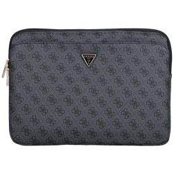   Guess 4G Zipper Pocket Triangle Logo laptoptáska 14" - fekete