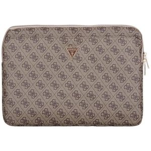 Guess 4G Zipper Pocket Triangle Logo laptoptáska 14" - barna