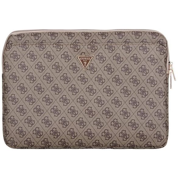 Guess 4G Zipper Pocket Triangle Logo laptoptáska 14" - barna