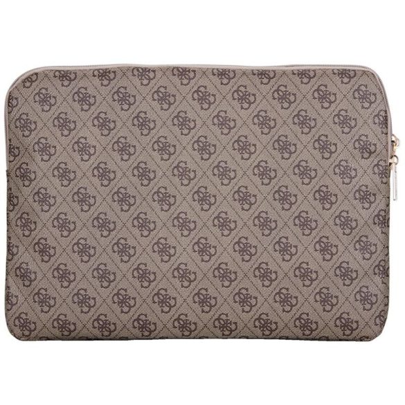 Guess 4G Zipper Pocket Triangle Logo laptoptáska 14" - barna