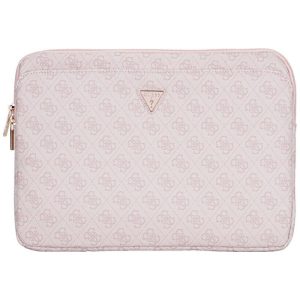 Guess 4G Zipper Pocket Triangle Logo laptoptáska 14" - rózsaszín
