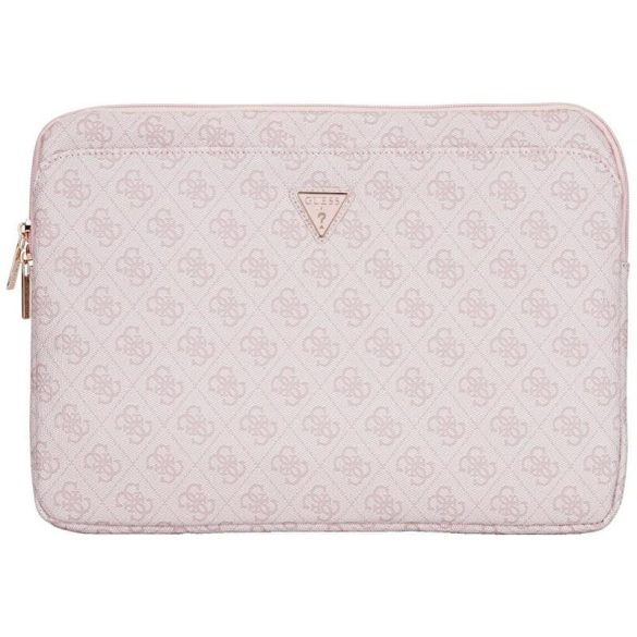 Guess 4G Zipper Pocket Triangle Logo laptoptáska 14" - rózsaszín