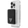 Power Bank Guess Grained Triangle 5000 mAh, 15 W, USB-C, MagSafe, induktív, fekete
