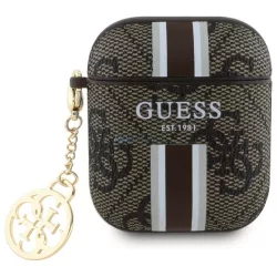  Guess GUA2P4RPSW 4G Printed Stripes Charm tok AirPods 1/2 - barna
