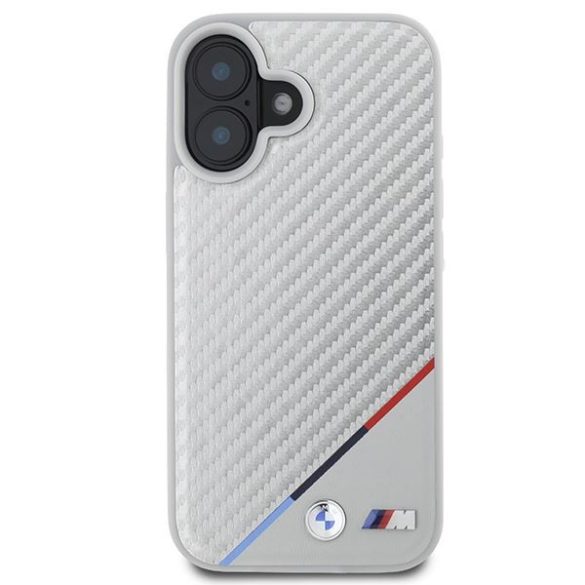 BMW BMHMP16S23PUDTS M Carbon Tricolor Line MagSafe tok iPhone 16 - szürke