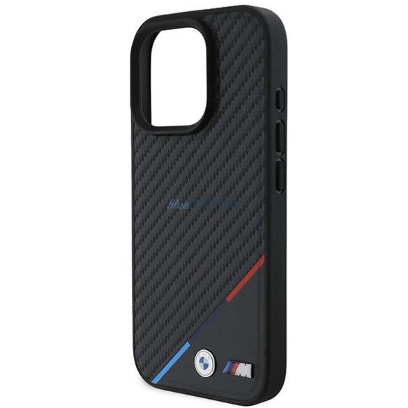 BMW BMHMP16L23PUDTK M Carbon Tricolor Line MagSafe tok iPhone 16 Pro - fekete