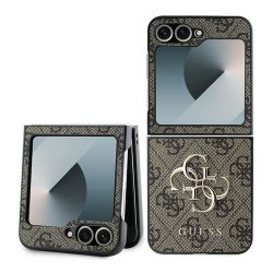   Guess GUHCZF64GMGBR Leather 4G Metal Logo tok Samsung Galaxy Z Flip6 F741 - barna
