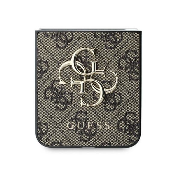 Guess GUHCZF64GMGBR Leather 4G Metal Logo tok Samsung Galaxy Z Flip6 F741 - barna