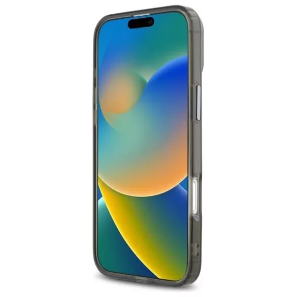 Karl Lagerfeld KLHMP16MHLSKCK iPhone 16 Plus 6.7" fekete keménytok IML fém Karl&Choupette fej