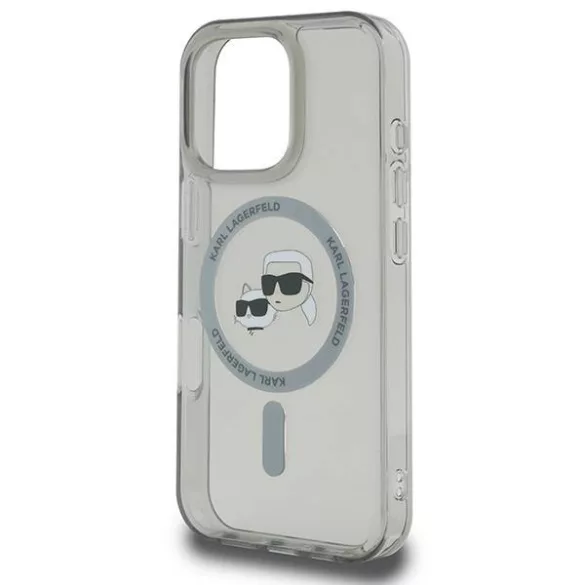Karl Lagerfeld KLHMP16XHLSKCK iPhone 16 Pro Max 6.9" fekete keménytok IML fém Karl&Choupette H