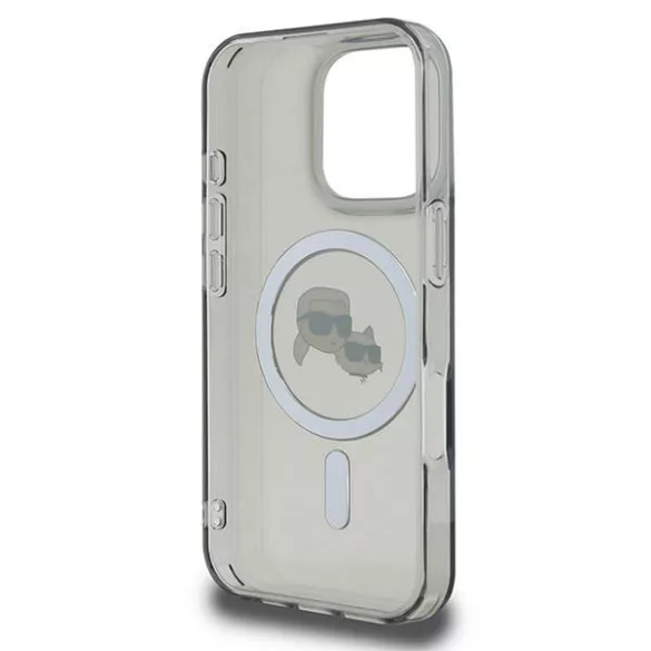 Karl Lagerfeld KLHMP16XHLSKCK iPhone 16 Pro Max 6.9" fekete keménytok IML fém Karl&Choupette H