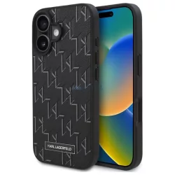   Karl Lagerfeld KLHMP16MPKHPORPK Hot Stamp Magsafe keménytok iPhone 16 Plus - fekete