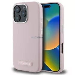   Karl Lagerfeld KLHMP16LPGMSRPP FW Metal Plate MagSafe keménytok iPhone 16 Pro - rózsaszín