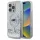 Karl Lagerfeld KLHMP16LLGKISGH Liquid Glitter Karl Head MagSafe-kompatibilis keménytok iPhone 16 Pro - átlátszó
