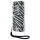 Karl Lagerfeld KLHCP16SHZBPKCCK IML Zebra Pattern & Cord keménytok iPhone 16 - fekete
