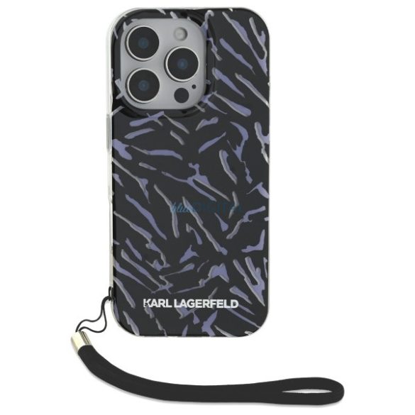 Karl Lagerfeld KLHCP16LHZBPKCCU Zebra With Cord tok iPhone 16 Pro - lila