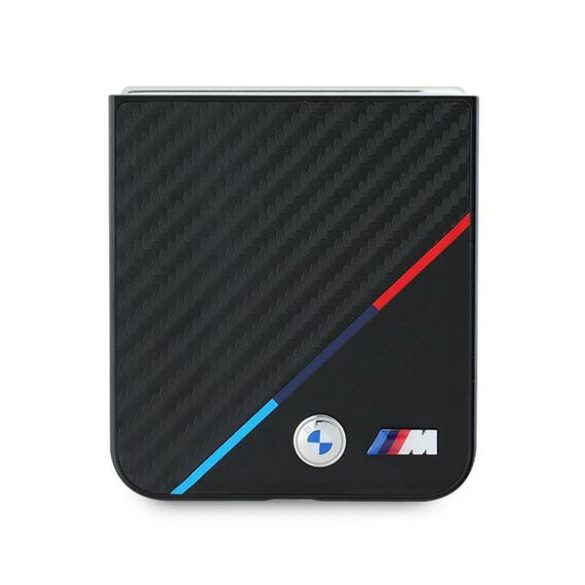 BMW BMHCZF623PUDTK Carbon Tricolor tok Samsung Galaxy Z Flip6 F741 - fekete