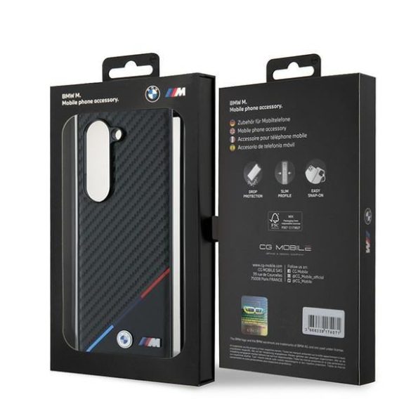 BMW BMHMZFD623PUDTK Carbon Tricolor tok Samsung Galaxy Z Fold6 F956 - fekete